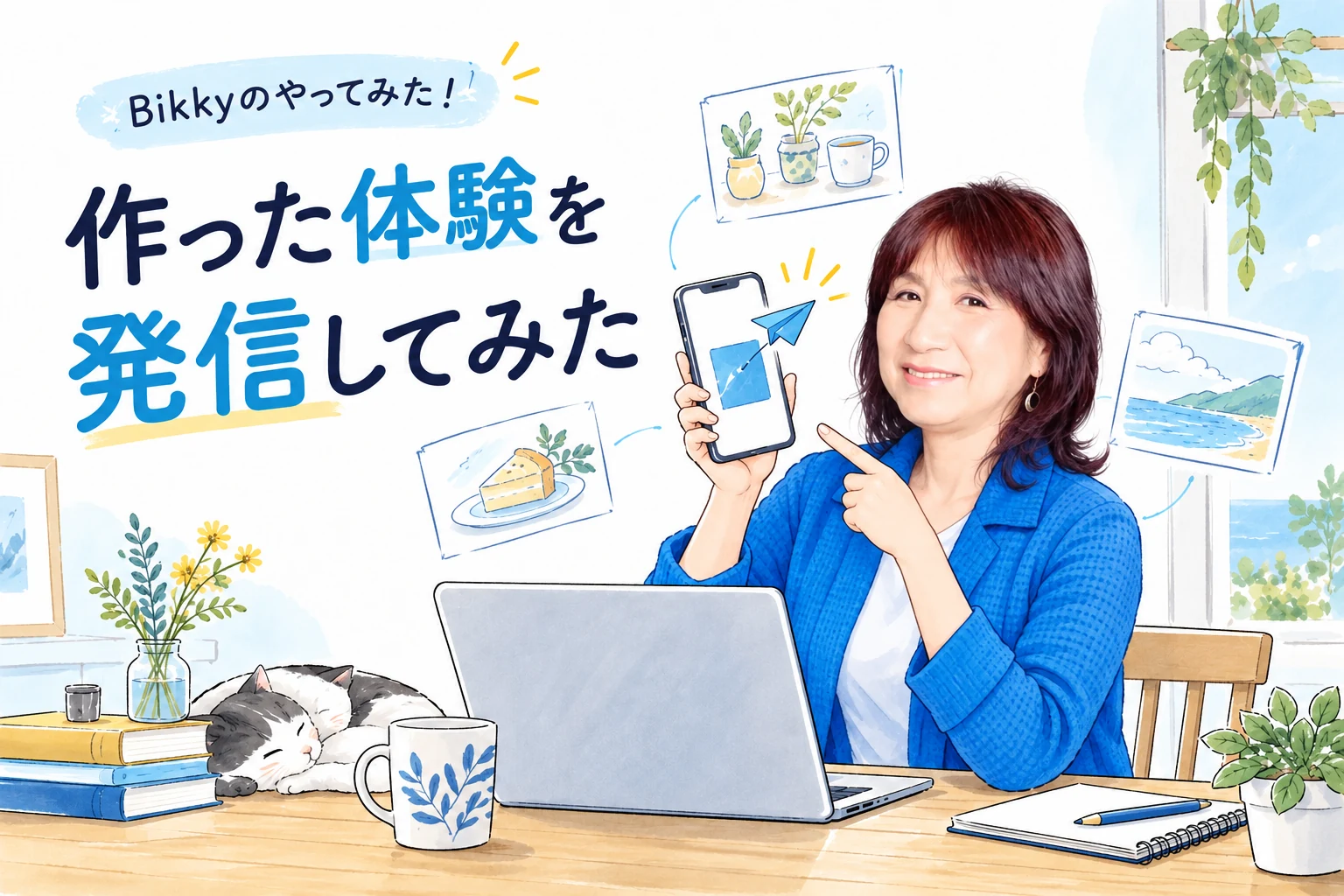 体験を表すイラスト
